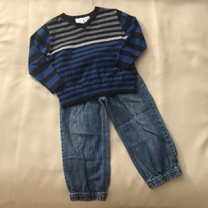 Toddler Boys Sweater and Jeans